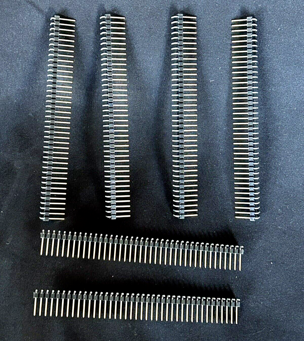 Headers & Wire Housings, Male, Right-Angle, 40 P R/A HEADER GOLD, 3A (1ea)