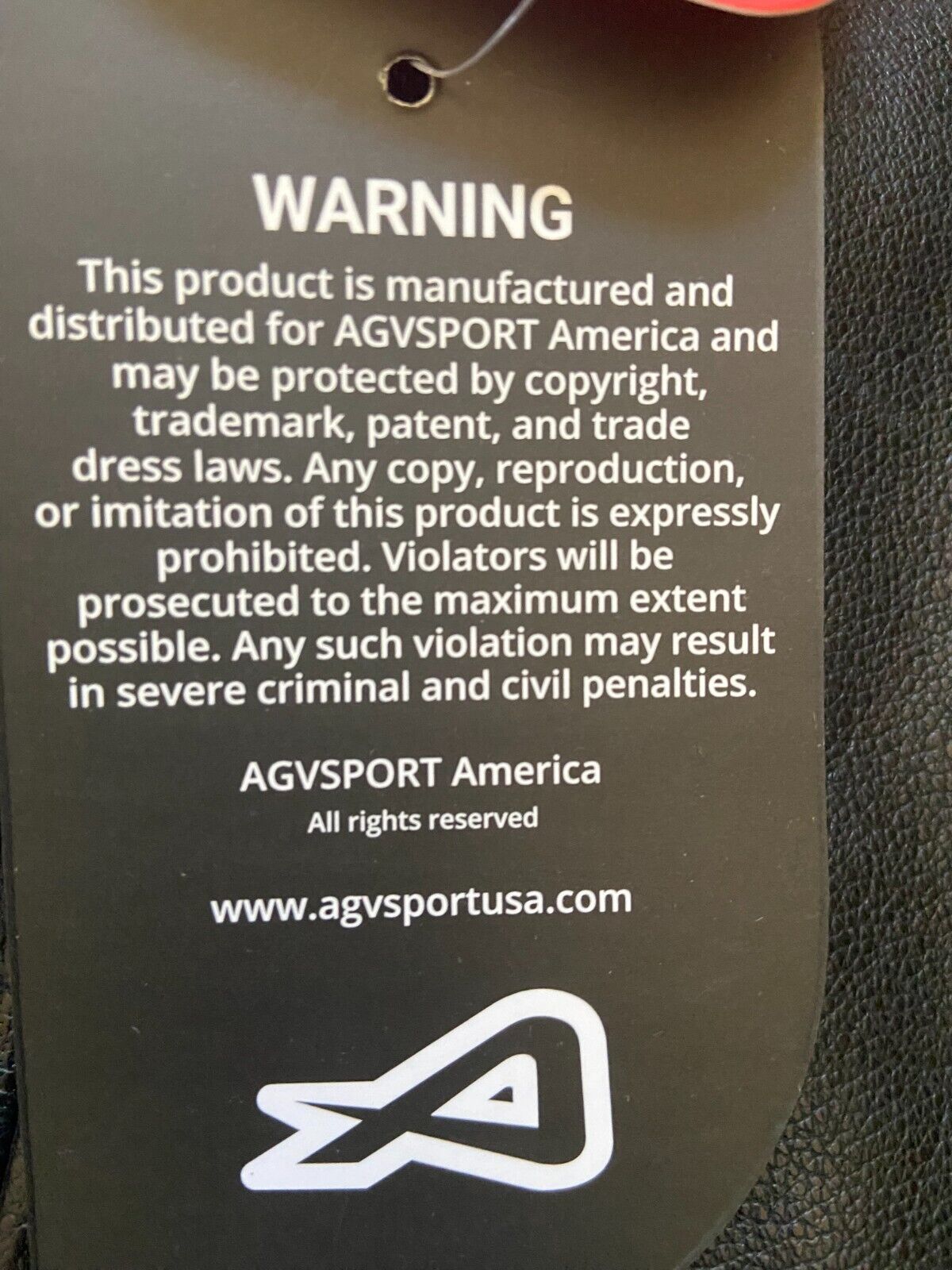 AGVSPORT Motorcycle Jacket, Black - W Size 10