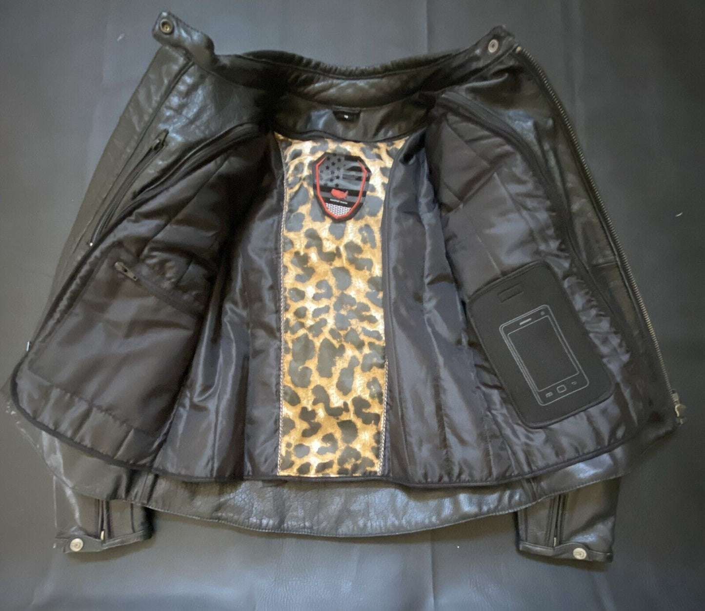 AGVSPORT Motorcycle Jacket, Black - W Size 10
