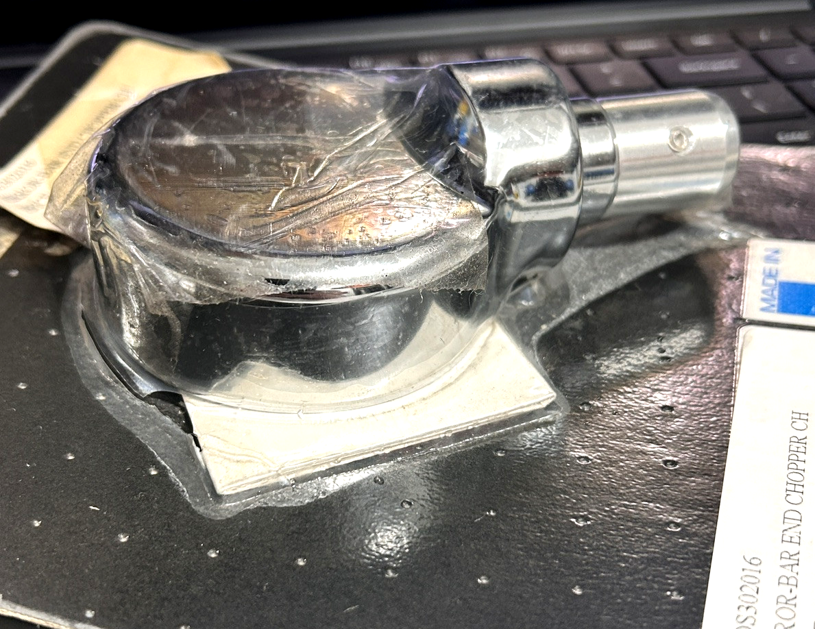 New Joker Machine Bar-End Mirror, Chrome, DS-302016