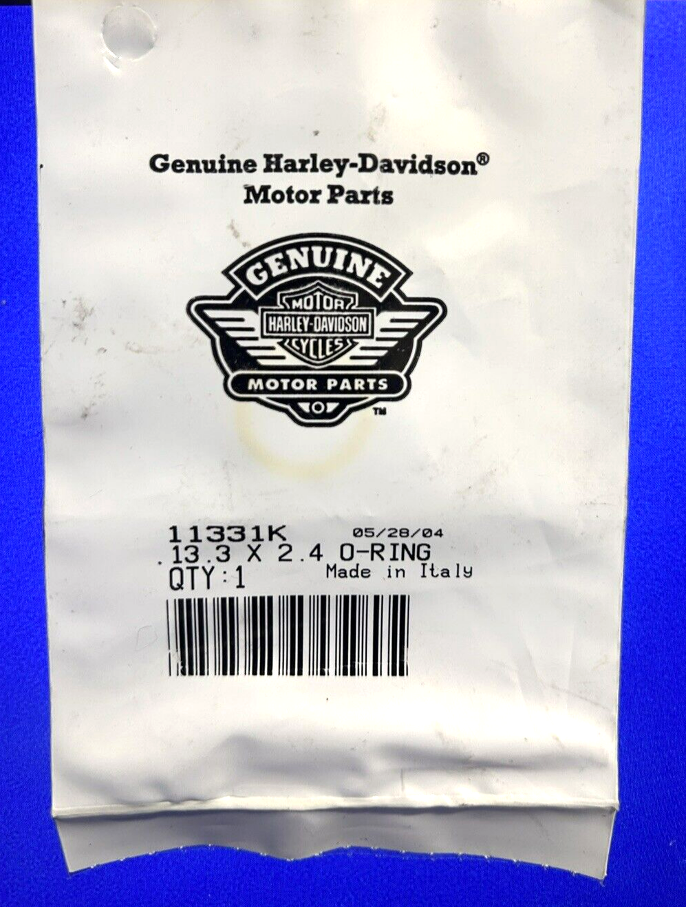 New OEM Harley-Davidson, 13.3mm x 2.4mm O-Ring - 11331K (1ea)