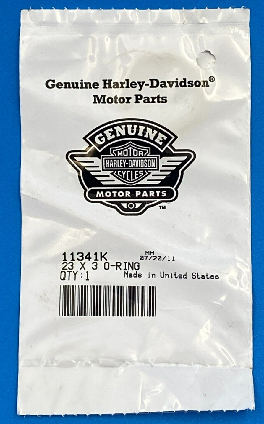 New OEM Harley-Davidson 23 x 3 O-ring, Fits V-Rod, 11341K - (1ea)