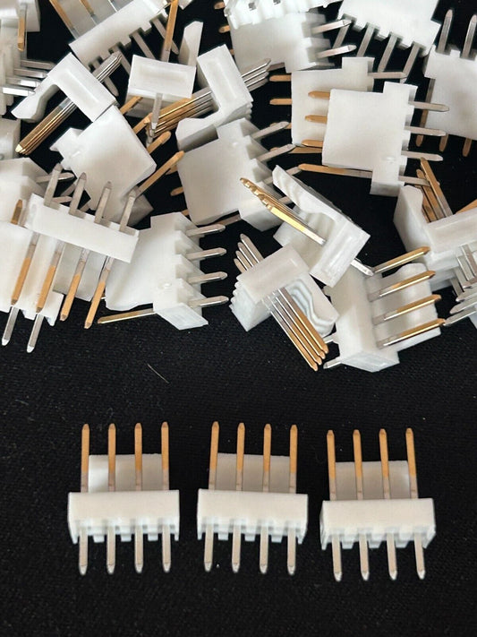 Molex 22-11-2042 VERT PCB HDR 4POS Gold Friction Lock (25 ea)