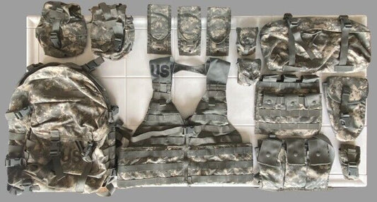 15pc Rifleman Kit MOLLE System ACU Complete Set USGI ARMY