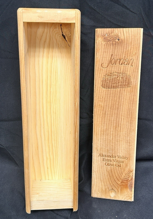 Vintage Jordan Vineyard Olive Oil Box, Sonoma County, 1-Bottle Box