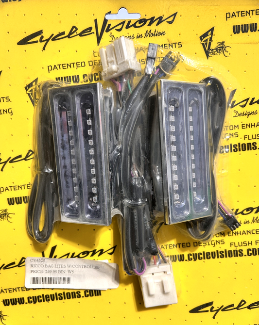 New Cycle Visions Ricco Saddle Bag Lights w/Controller